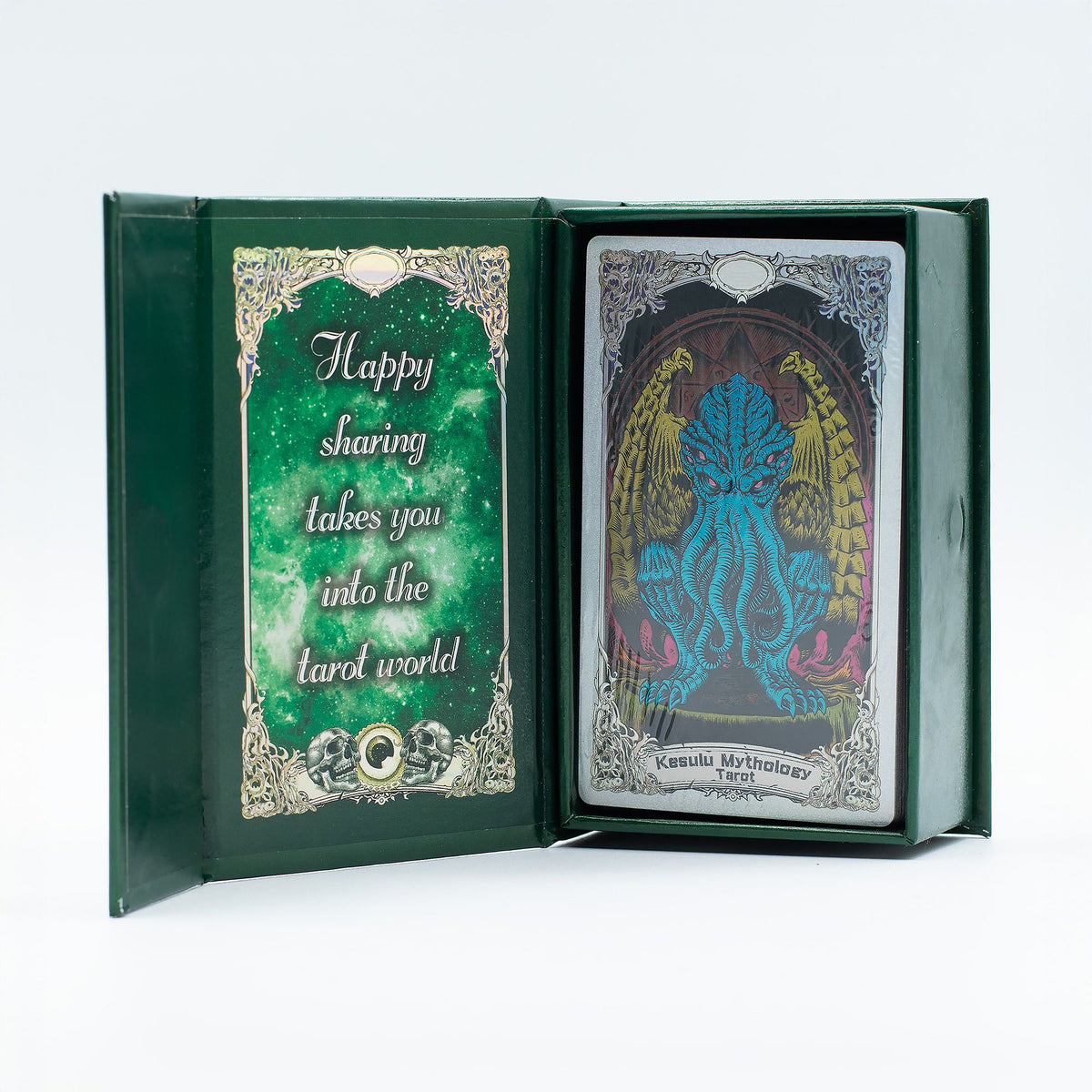 Tarotkort Kesulu Mythology – 78 kort, folie & guidebok