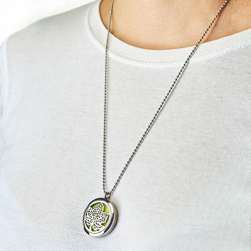 Aromaterapihalsband – Hamsa chakra, 30 mm