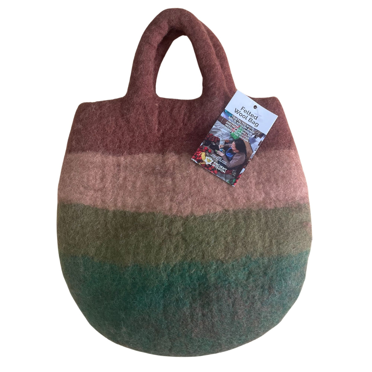 Tovad väska med svampträdgård – 35 × 27 cm