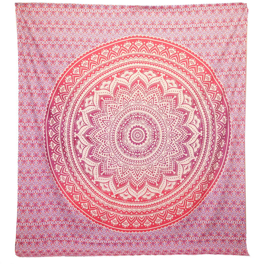 Mönstrad textil för strand och vägg – Umrao Mandala, lila