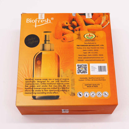 Biofresh backflow-rökelsekoner – Amber & saffran, 40 st