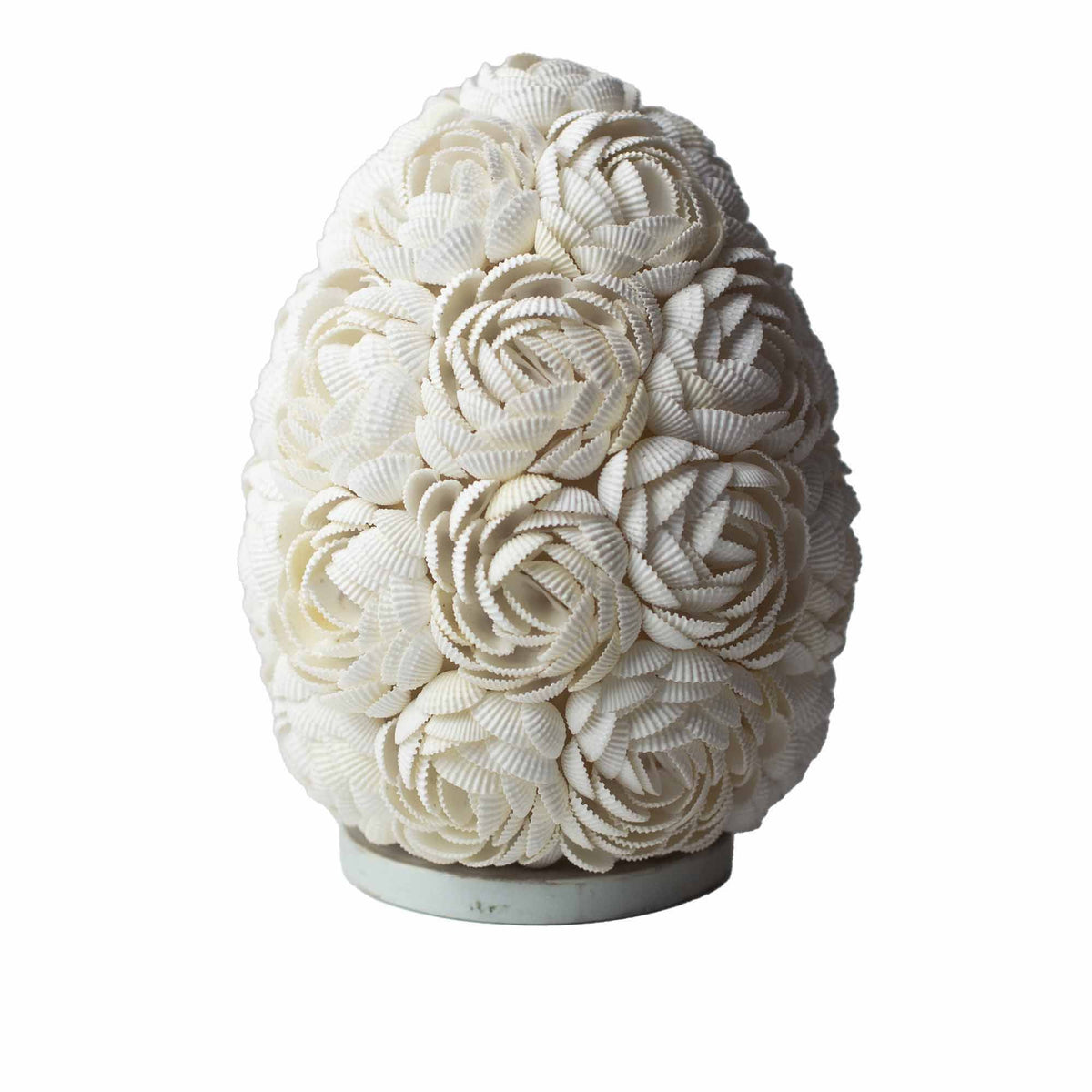 Bordslampa med snäckskal – Rose Oval, 20 cm