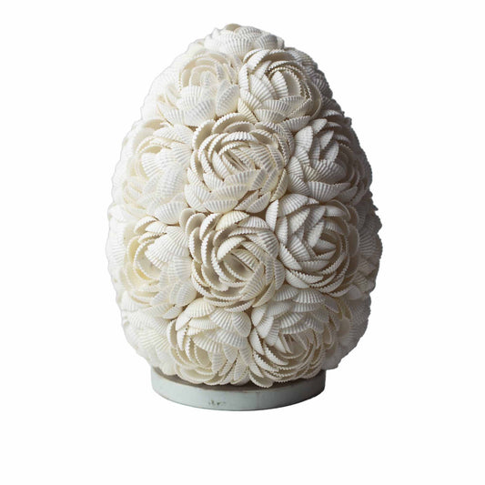 Bordslampa med snäckskal – Rose Oval, 20 cm