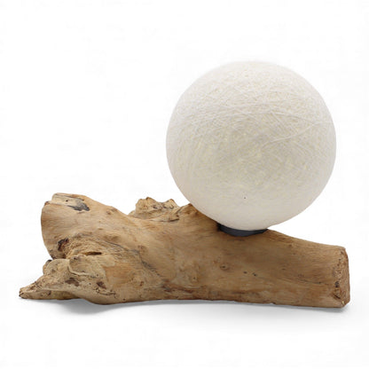 DriftGlow-bordslampa – Cotton Luna, elfenben