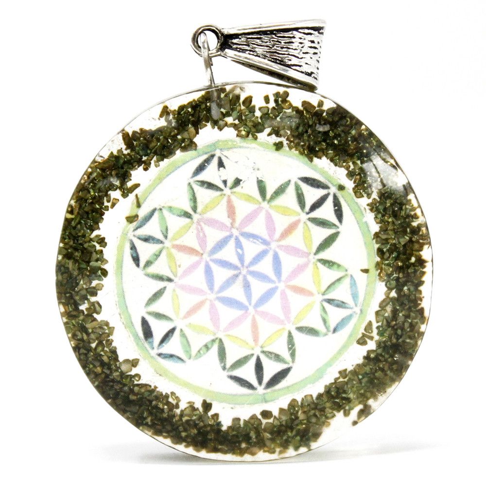 Orgonithänge – grön mandala