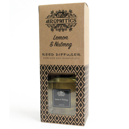 Doftpinnar med eteriska oljor – Citron & muskot, 200 ml