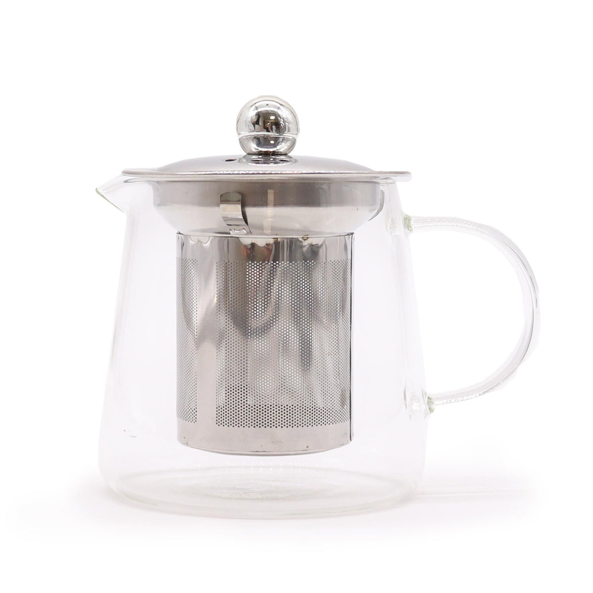 Tekanna i glas med tesil – kolvform, 350 ml
