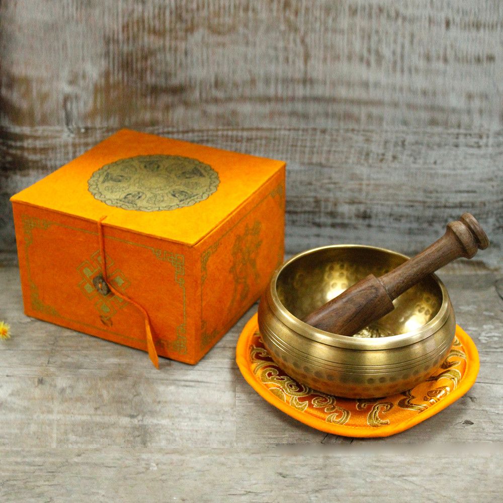 Klangskålsset – Fem Buddha, 10 cm