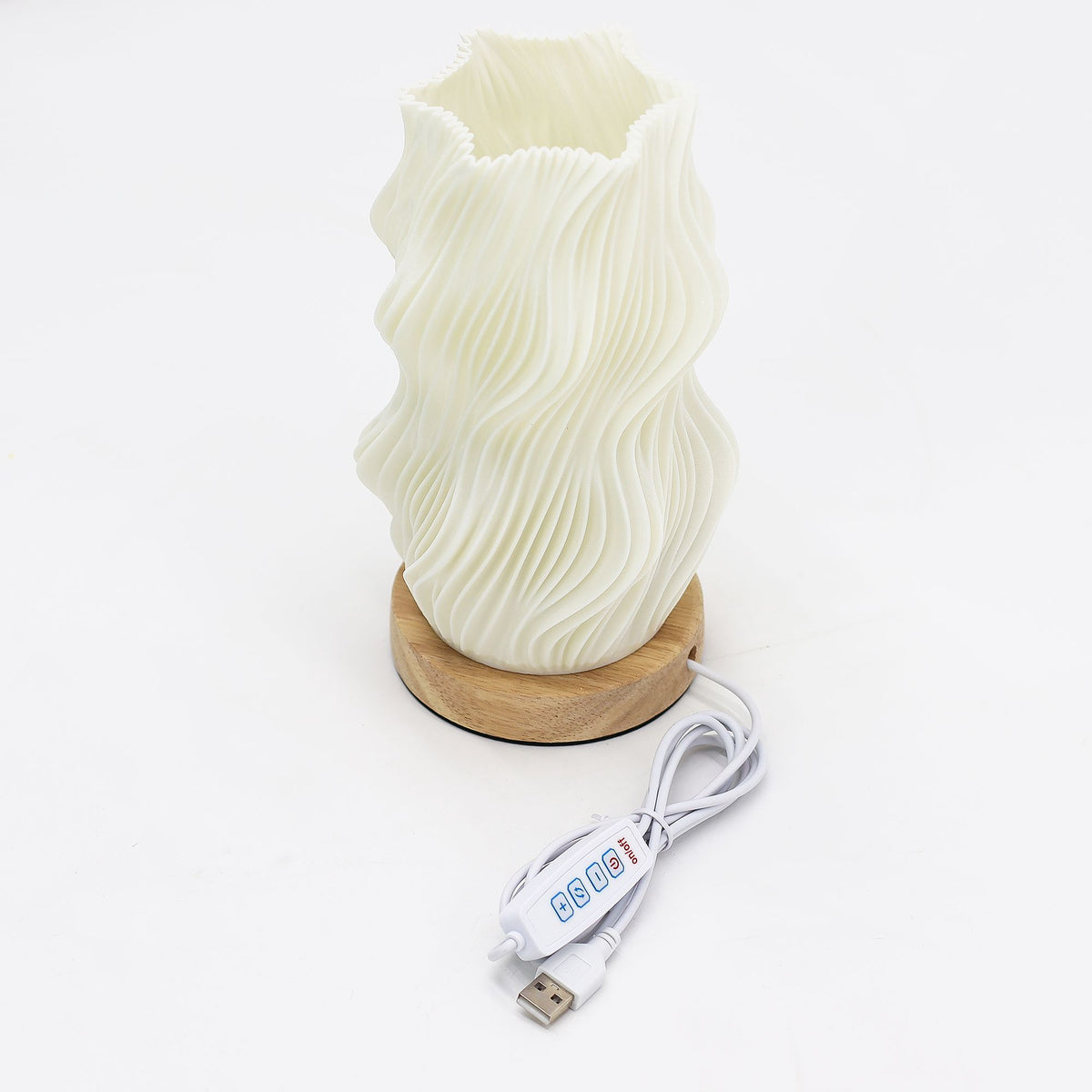 New Wave USB-C-lampa – Star Twisted, 3 ljuslägen