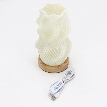 New Wave USB-C-lampa – Star Twisted, 3 ljuslägen