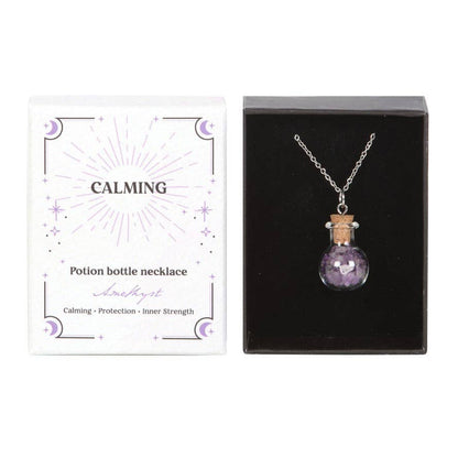 Crystal Witch Miniatyr Trollflaska Halsband – Kristallmagi (3 varianter) – smycke