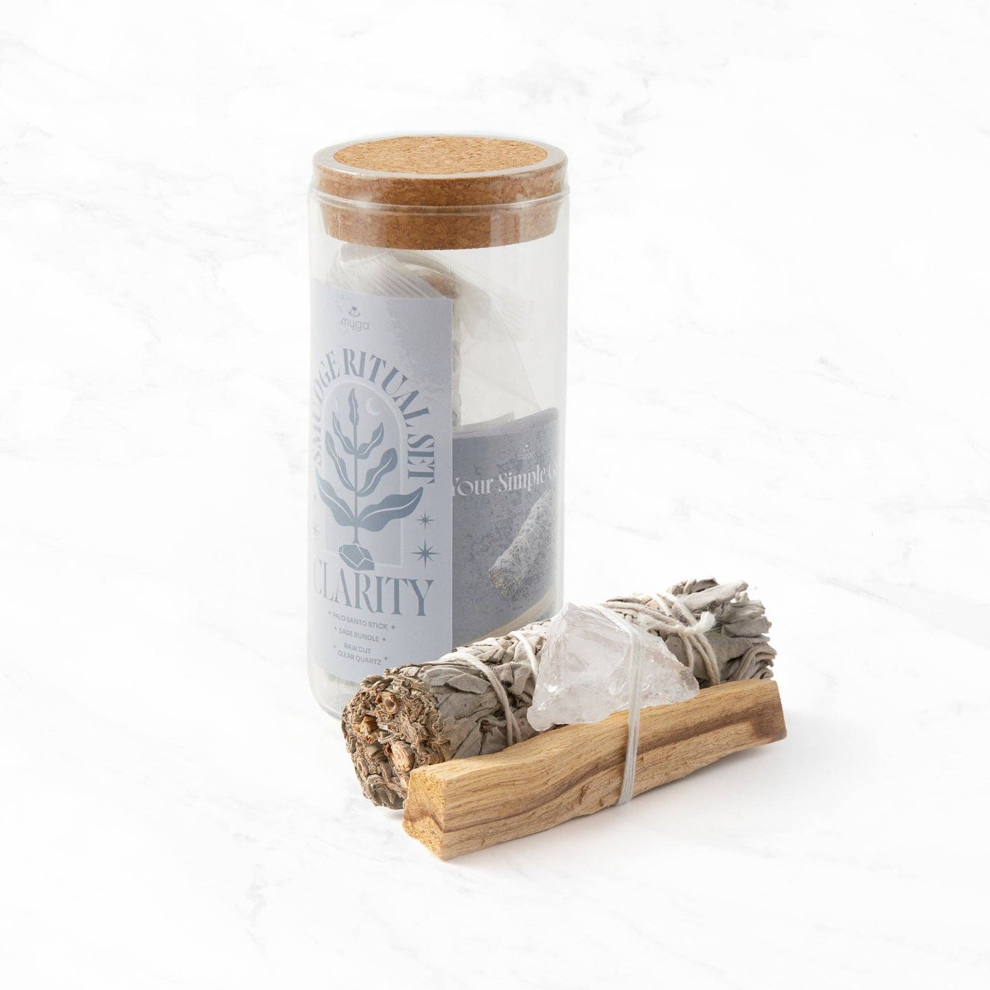 Smudge Ritual Set – Palo Santo, Salvia & Kristall