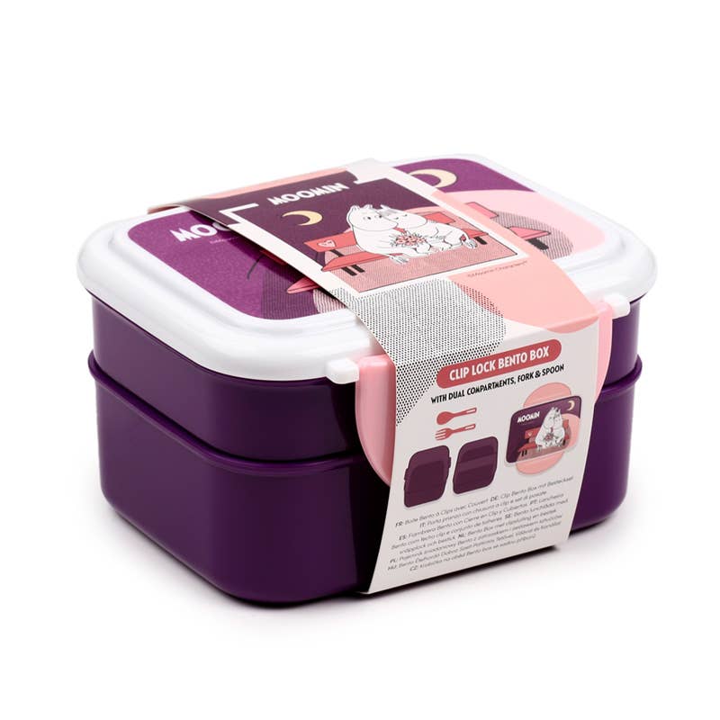 Mumin Matlåda med Staplade Fack & Bestick