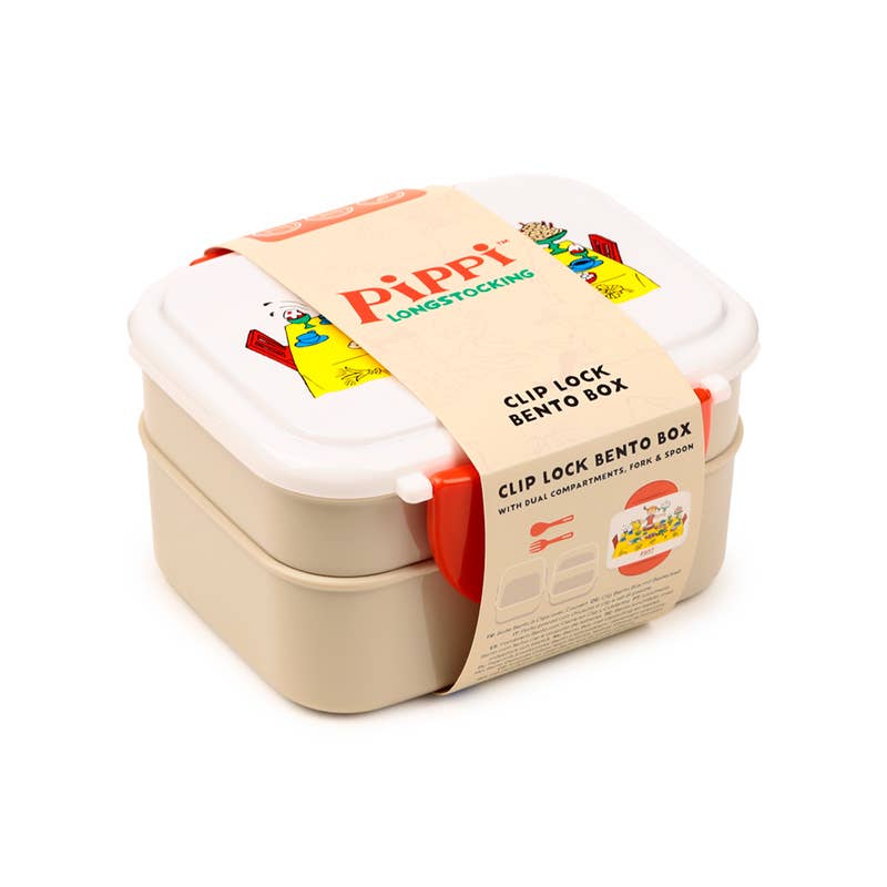 Pippi Långstrump Lunchlåda – Stapelbar & BPA-fri