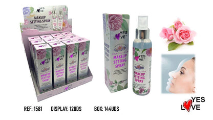 Makeup Setting Spray med rosdoft