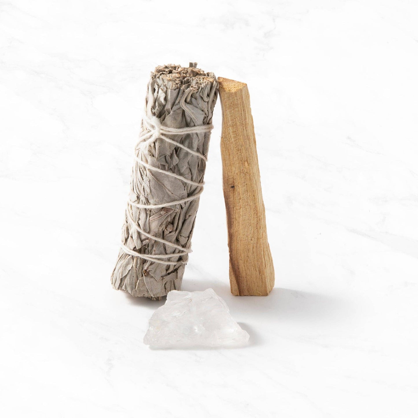Smudge Ritual Set – Palo Santo, Salvia & Kristall
