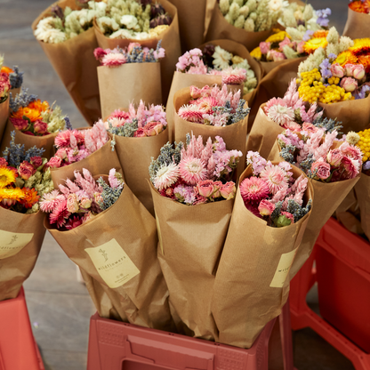 Torkade blommor - Market More - Rosa