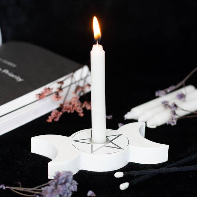 Måne Ljushållare – Ritual & Spellwork