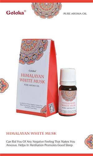 Goloka fragrance oil Himalayan White Musk 10ml