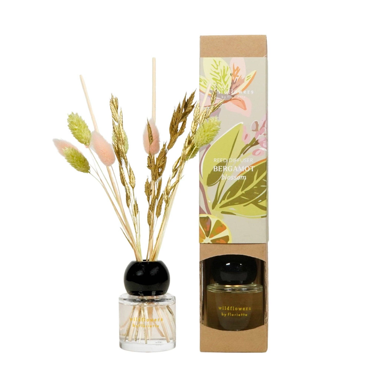 Doftspridare med torkade blommor 50 ml – Bergamottblomma