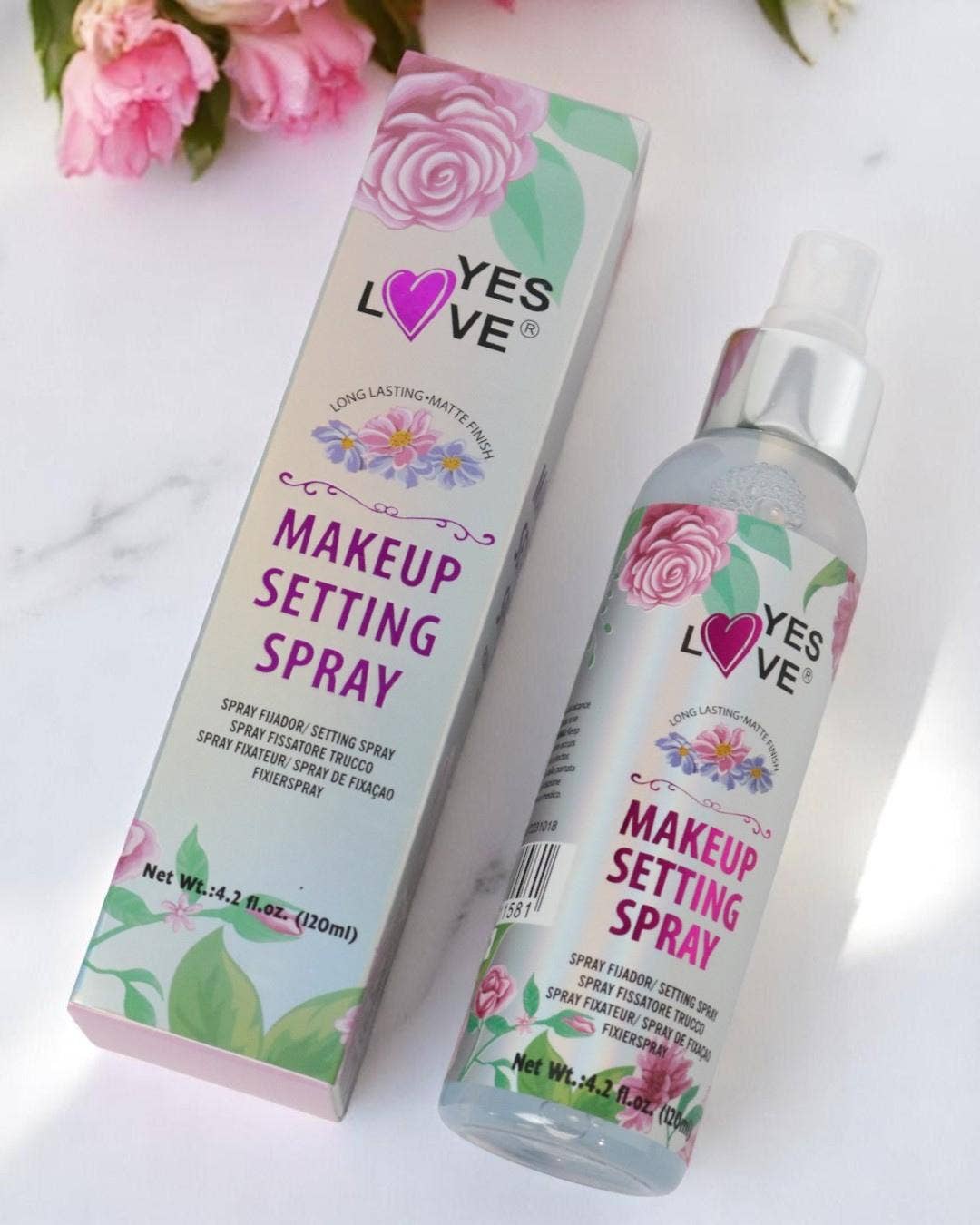 Makeup Setting Spray med rosdoft