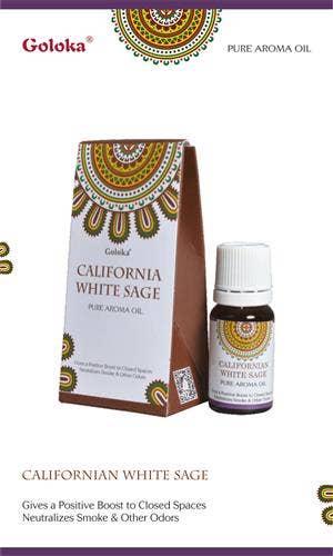 Goloka Fragrance Oil Californian White Sage 10ml