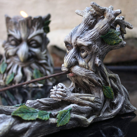 Green man Rökelsehållare