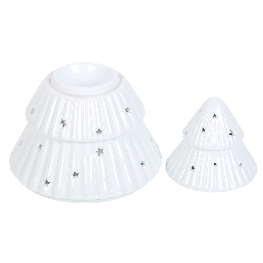 Vit gran oljebrännare