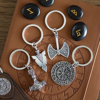 Nyckelring med Vegvisir – Vikingakompass